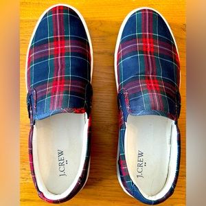 J. Crew plaid sneakers, size 11